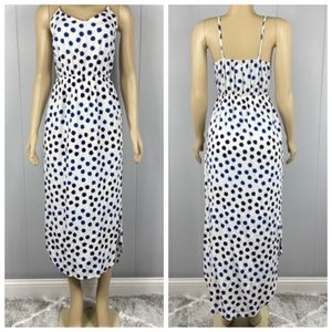 Old Navy White Spotted Summer Dress Small